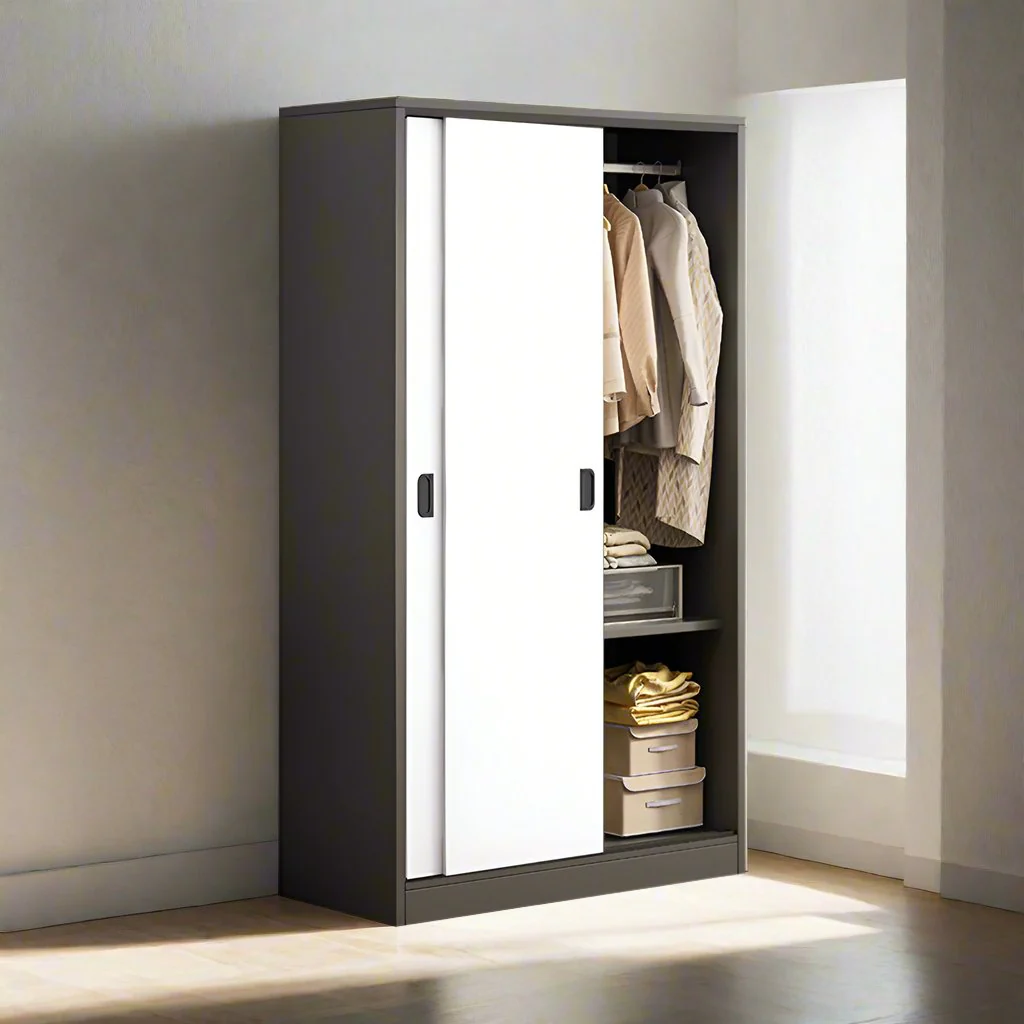LIVARA 80/ 120/ 160CM Sliding Door Wardrobe Particle Board - Image 6