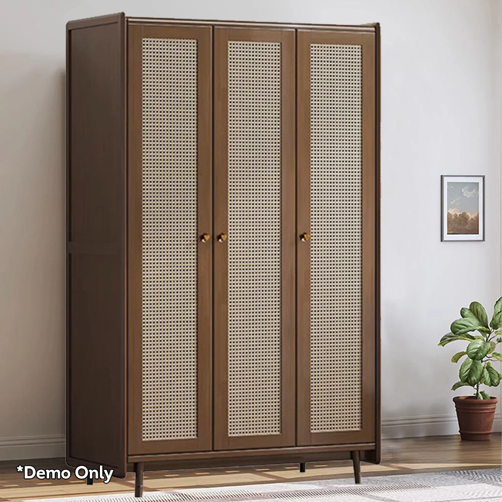 LUXORA 2 Doors/3 Doors/5 Doors Wardrobe Rattan-woven Cabinet Door - Image 4