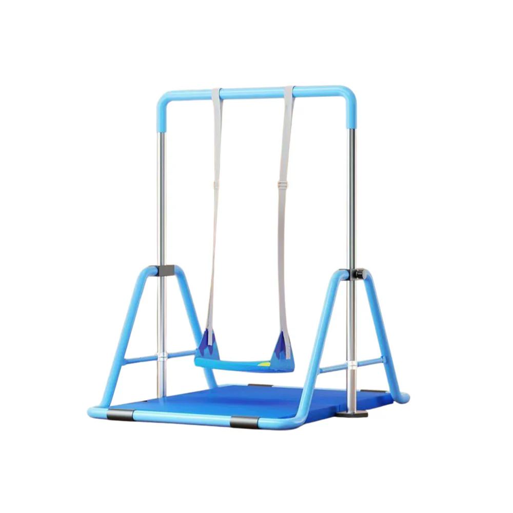 WIGLOO Adjustable Height Foldable Kids Horizontal Bar Chin Up Pull Up Bar - Image 22