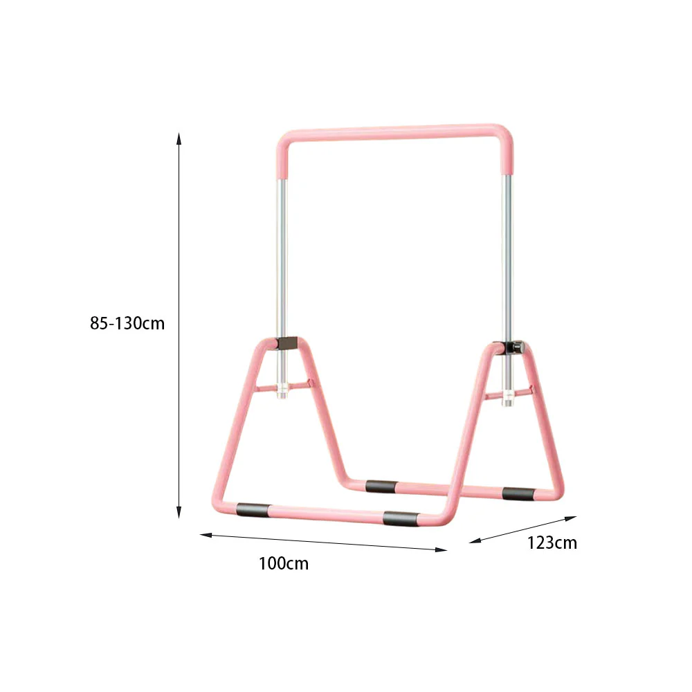 WIGLOO Adjustable Height Foldable Kids Horizontal Bar Chin Up Pull Up Bar - Image 6